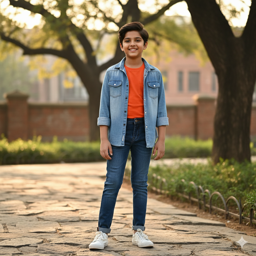 Boys’ Slim Fit Denim Jeans – Comfortable & Stylish Casual Wear
