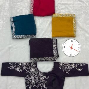 Trending Fancy Saree | Readymade Blouse | Premium Sequence Work