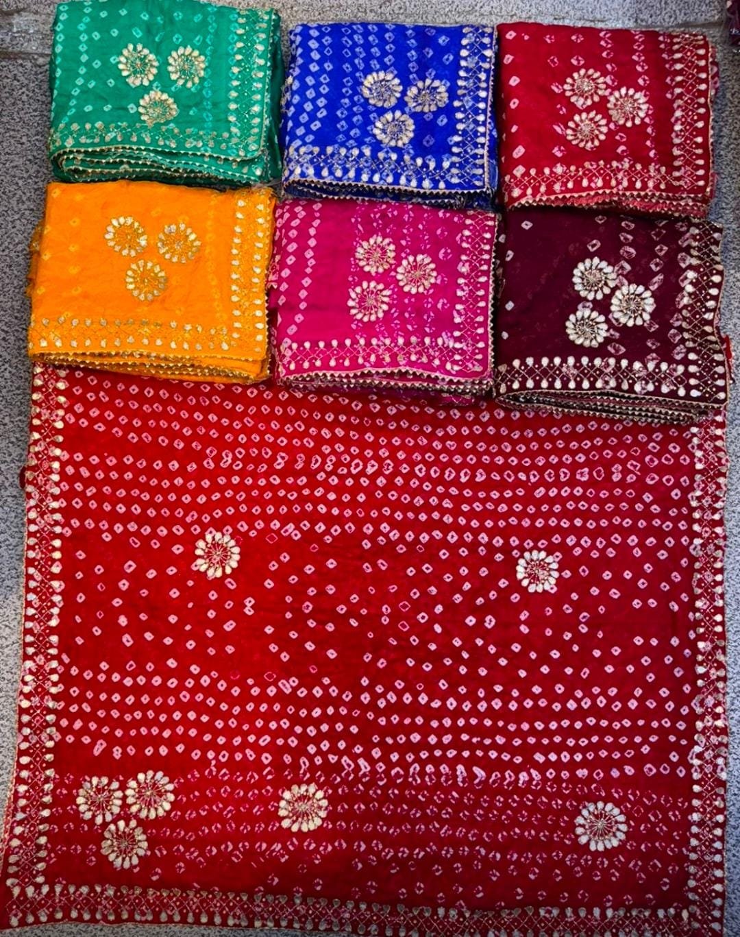 Bandhani Saree | Hand Work Butta & Border | Trending Party Wear Saree