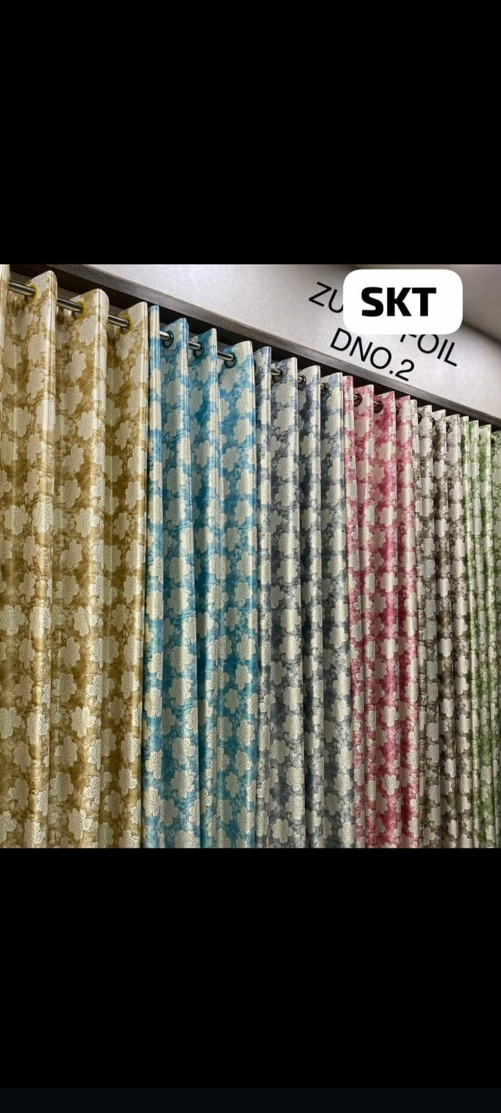 SKT Premium Foil Jacquard Curtains