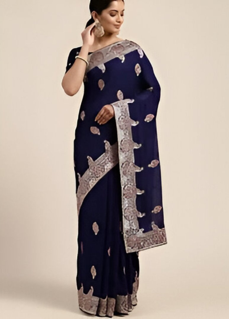 Vichitra Fabric Saree