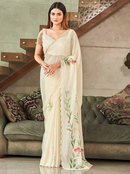 RimJhim Fancy Daily Wear Saree