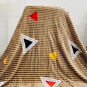 Classic Geometric Ultra-Soft Velvet Blanket – Double Bed | Warm Winter Comforter